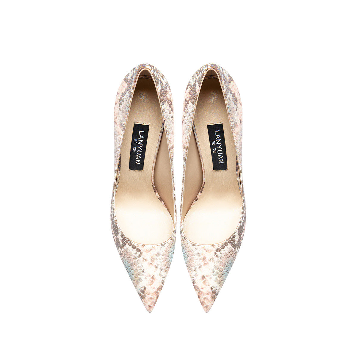 Snake Print Ultra-Fine Pointed Toe High Heels
