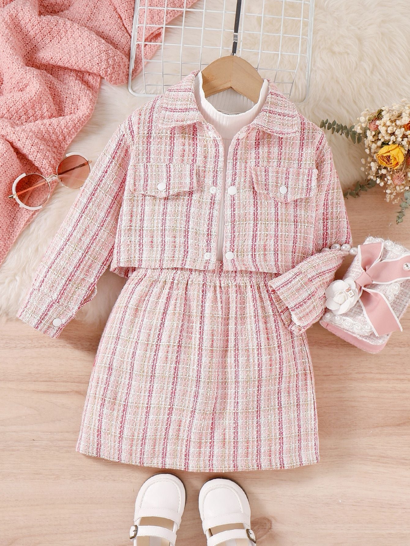 Turtleneck Top Skirt Outfit