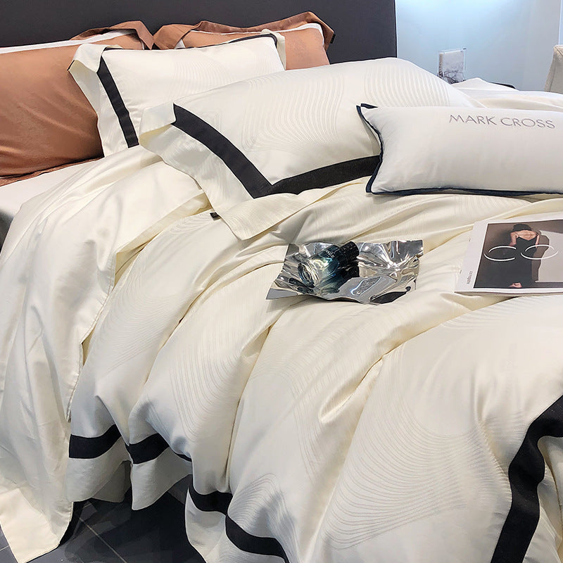 MARK CROSS Minimalist Tencel Cotton Four-piece Bed Set