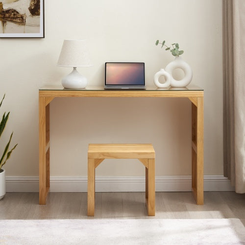 Pine Dining Bench And Table - Tempered Glass Included