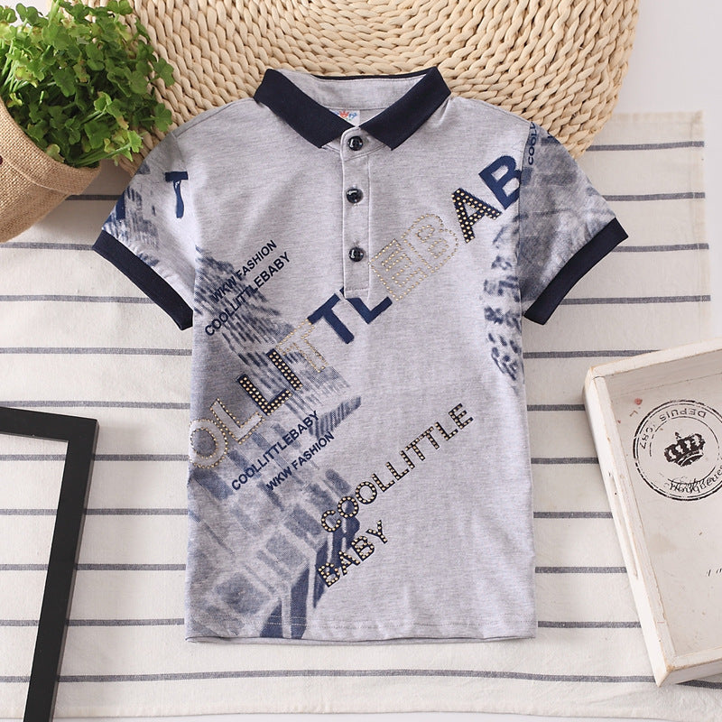 Letter Print Polo