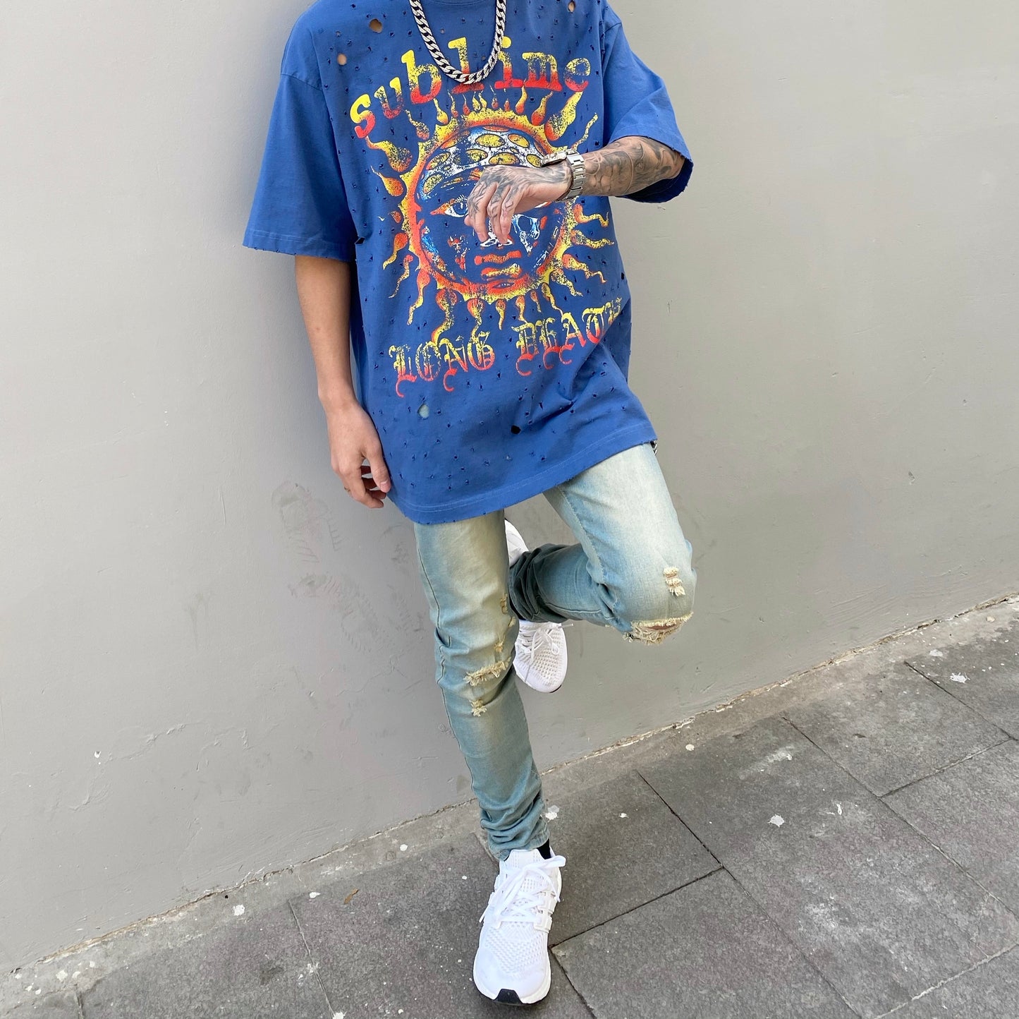Sublime Long Death Short Sleeve Tide Tee