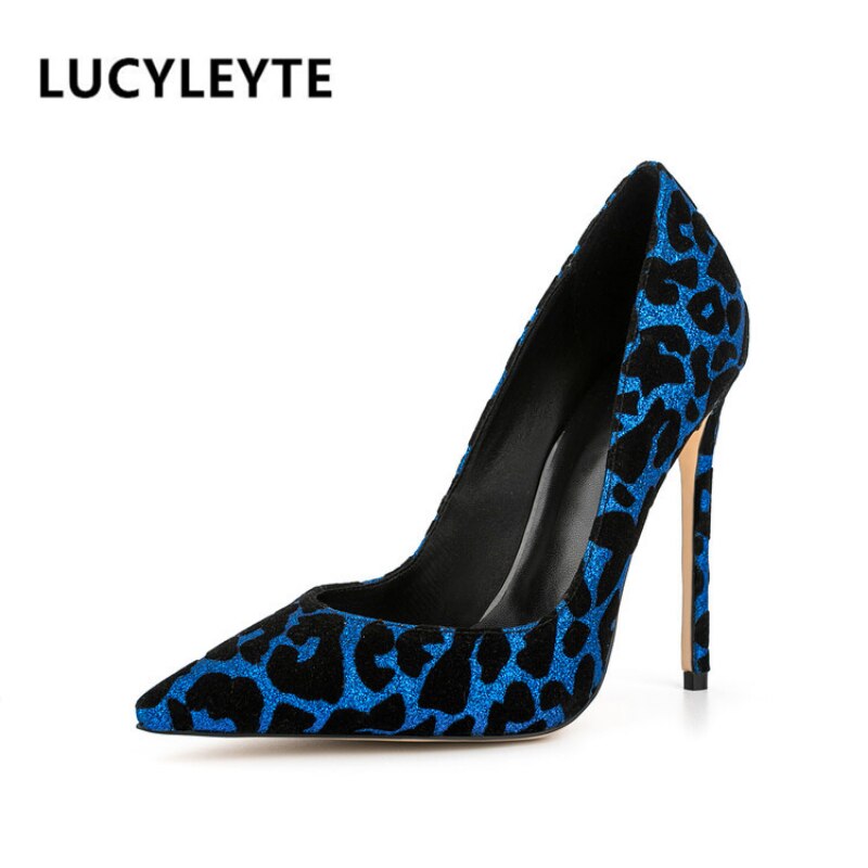 Leopard Print Pointed Toe High Heels