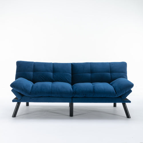 Convertible Folding Sofa Bed - Navy Blue