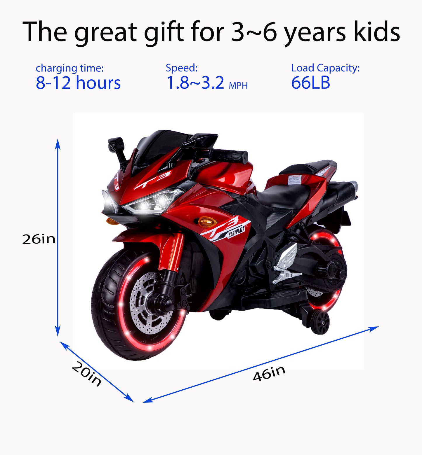Tamco 12V Motorcycle - Red