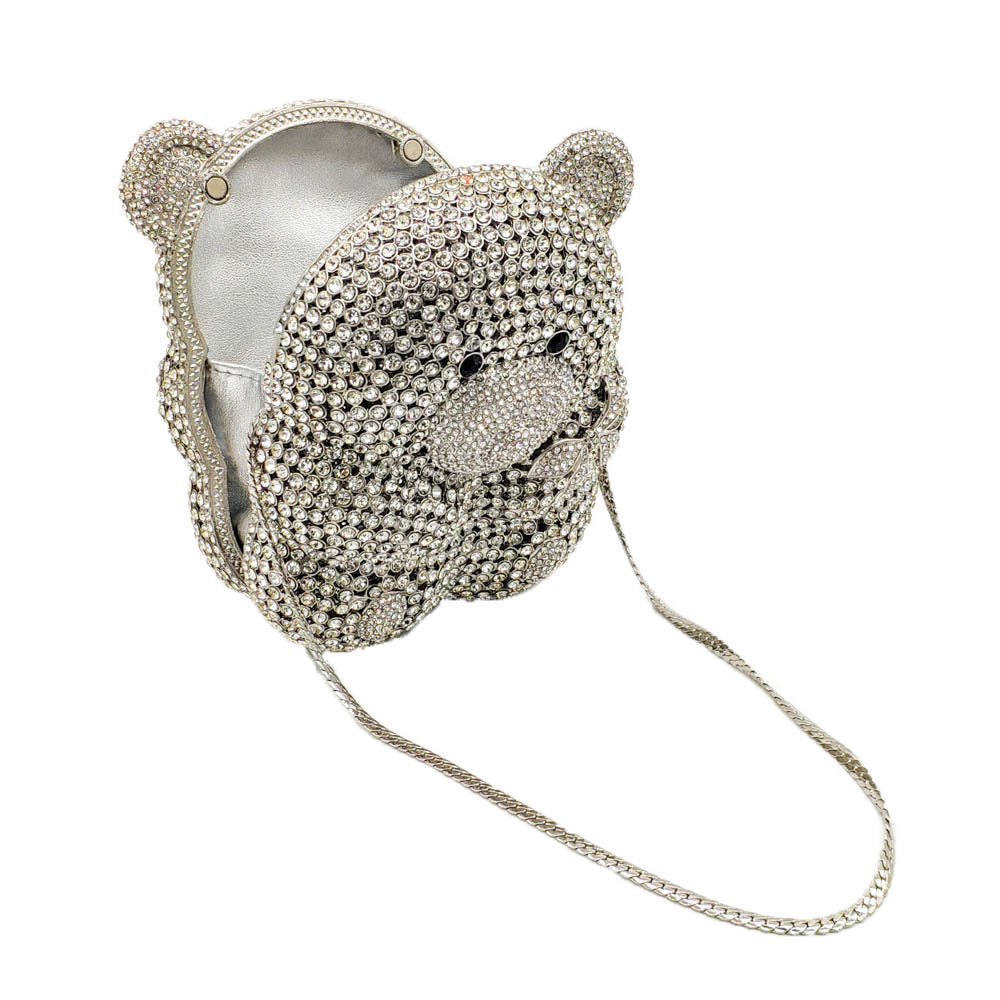 Bear Diamond Clutch Bag