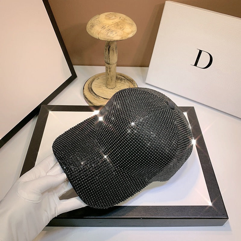 Heavy Handmade Rhinestone Full of Diamonds Baseball Cap