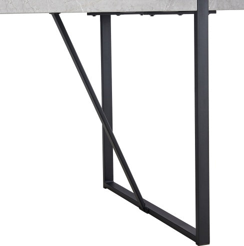 55 Inch Rectangular Dinner Table - Gray