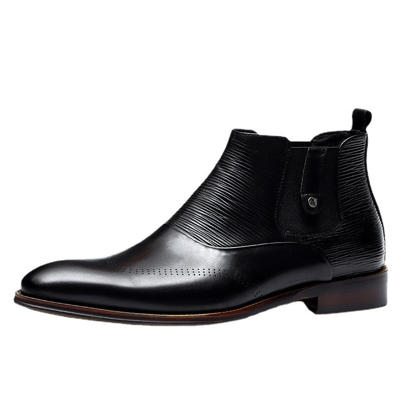 British High Top Leather Boots