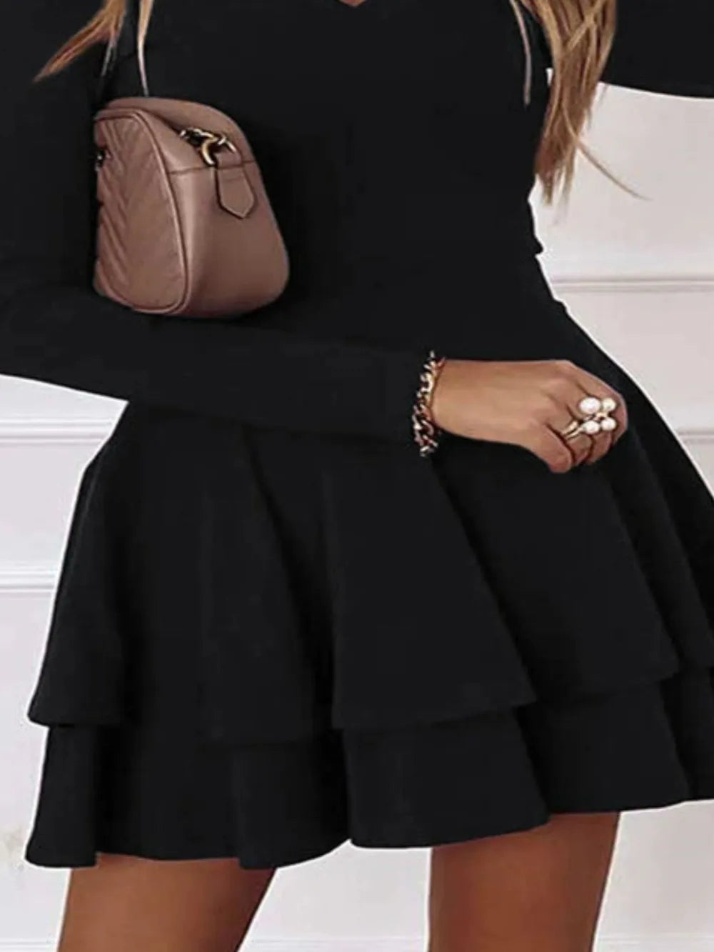 Long Sleeve Cake Dress