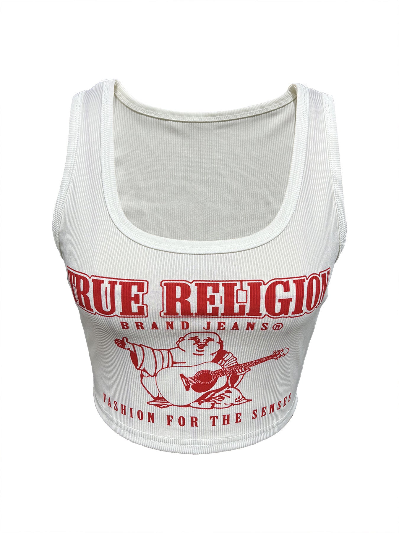 "True Religion" Print Cropped Tank