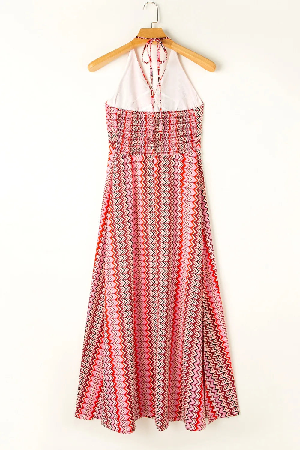 Side Slit Halter Neck Dress