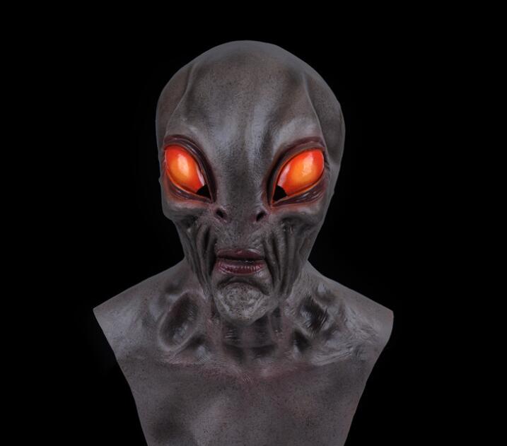 Alien Scary Big Eyes Horror Full Head Latex Mask