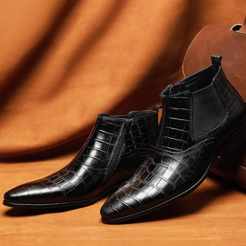 Leather High Tops Boots