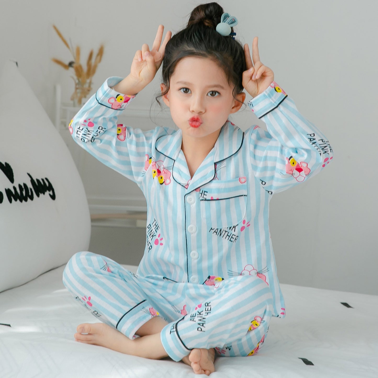Cotton Girls Pajamas Sets