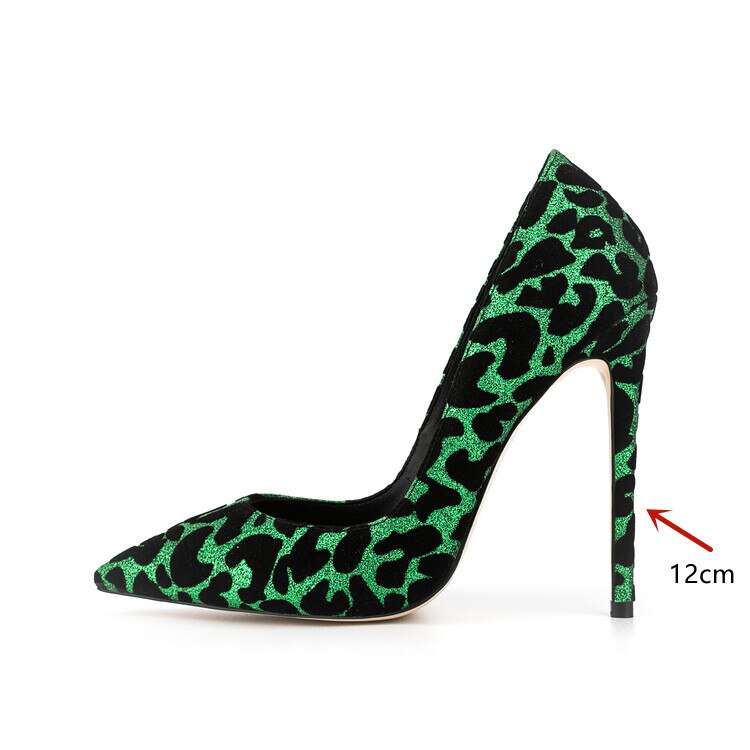 Leopard Print Pointed Toe High Heels