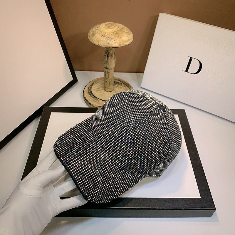 Heavy Handmade Rhinestone Full of Diamonds Baseball Cap