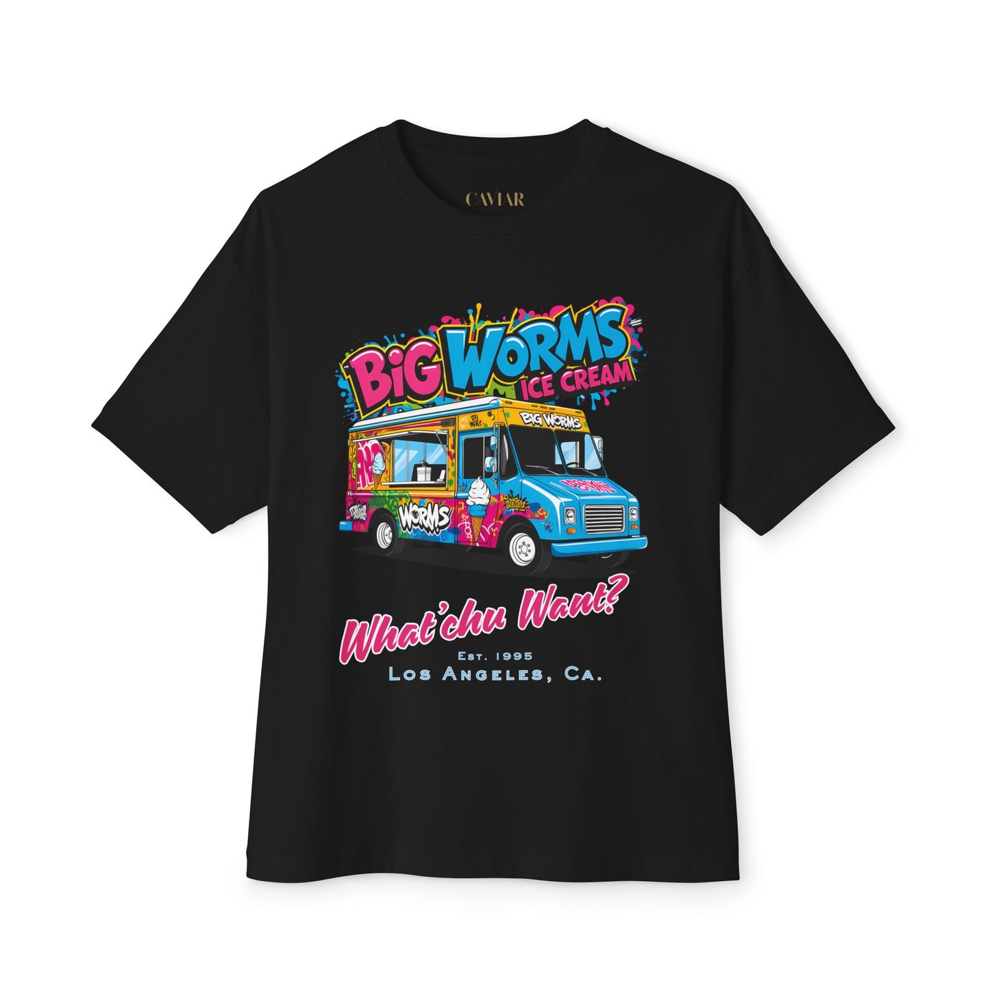 CAVIAR "Big Worms Ice Cream" Box Tee