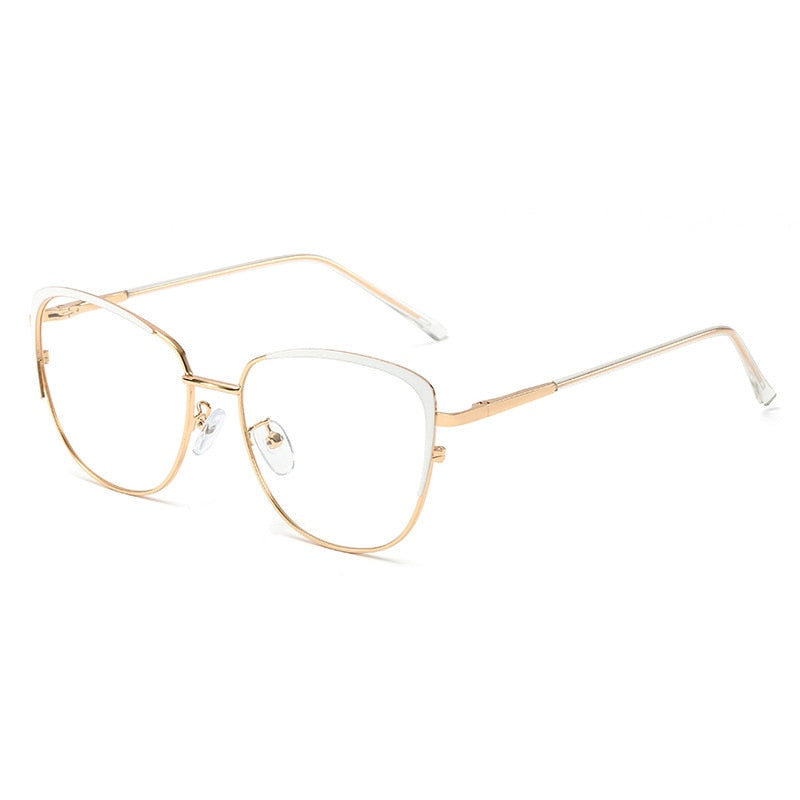Retro Anti-blue light Metal Glasses