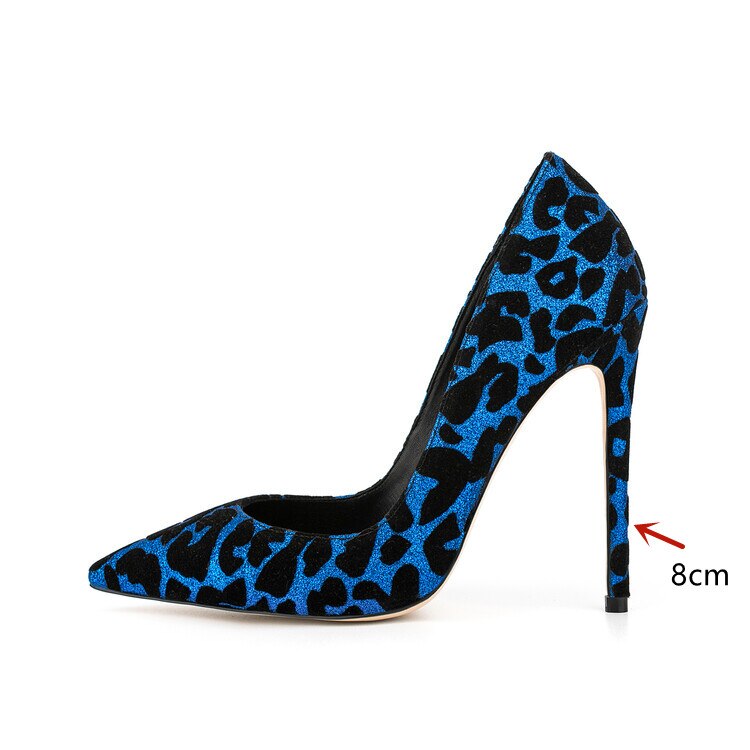 Leopard Print Pointed Toe High Heels