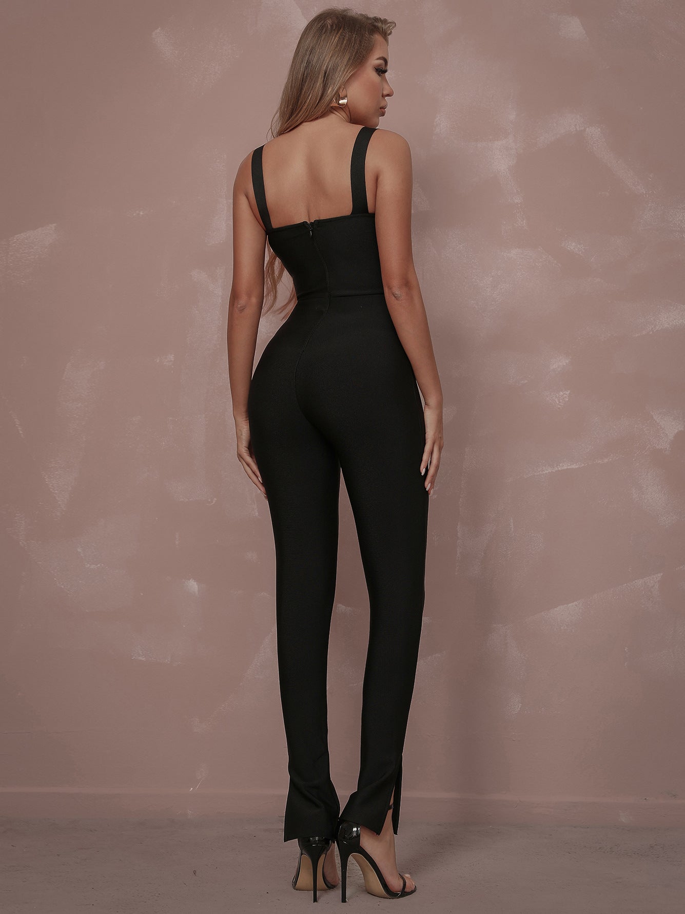 Lace Sleeveless One-Piece Slim Fit Jumpsuit