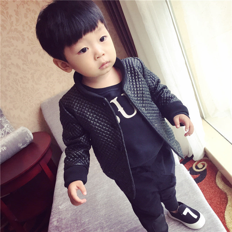 Faux Leather Baby PU Jacket