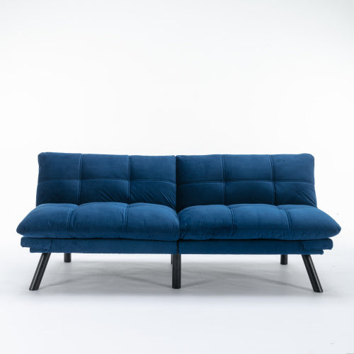 Convertible Folding Sofa Bed - Navy Blue