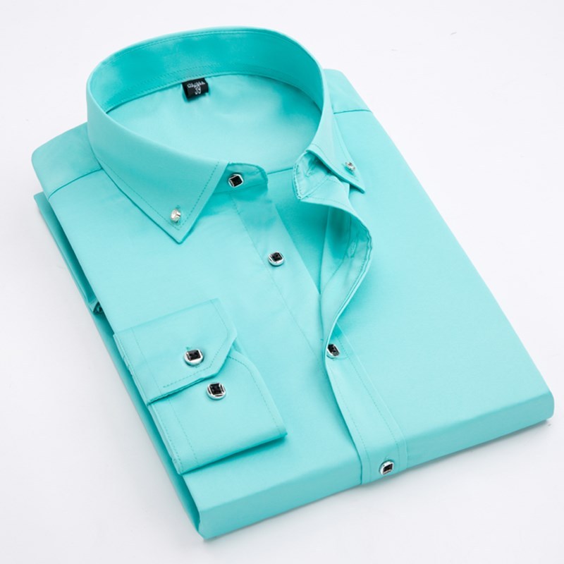 Embriodered Long Sleeve Button Down