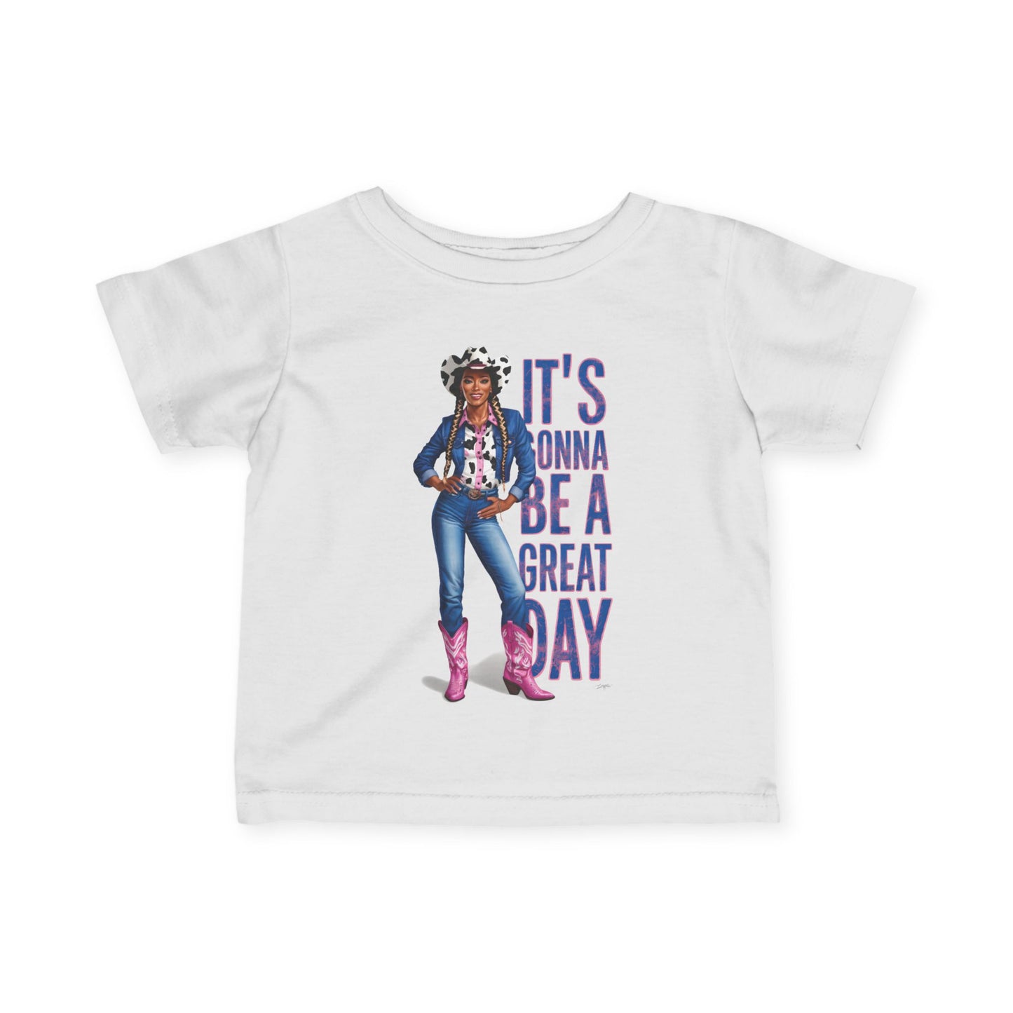 CAVIAR Great Day Cowgirl Infant Tee