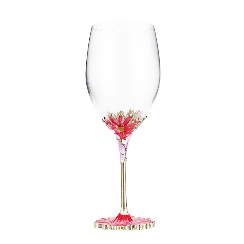 Enamel Red Wine Glass