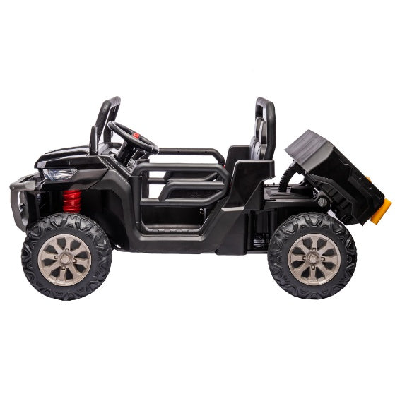 24V Ride On Dump Truck - 2 Seater Kids UTV with Electric Dump Bed