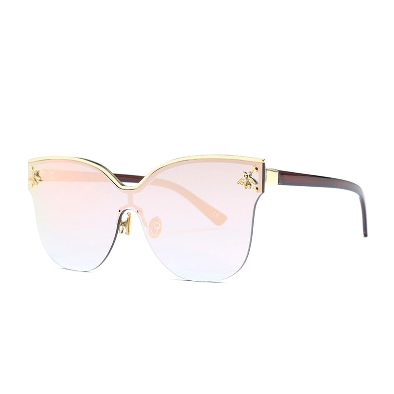ROYAL GIRL Oversize Rimless Sunglasses UV400