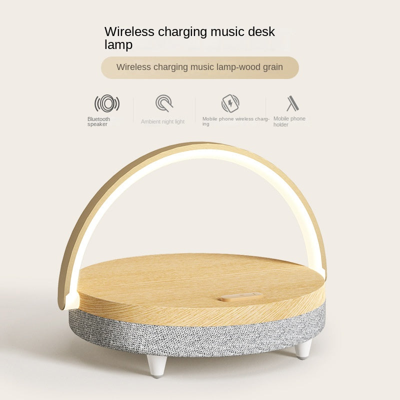 Wireless Charging Bluetooth Speaker Desk Lamp