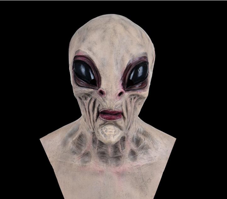 Alien Scary Big Eyes Horror Full Head Latex Mask