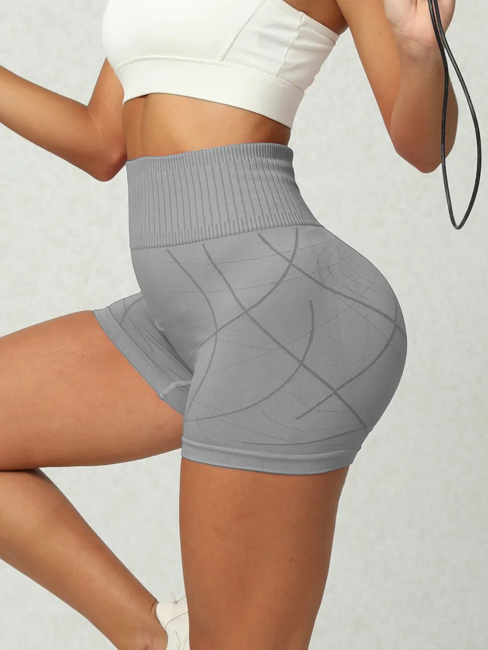 High Waist Active Spandex Shorts