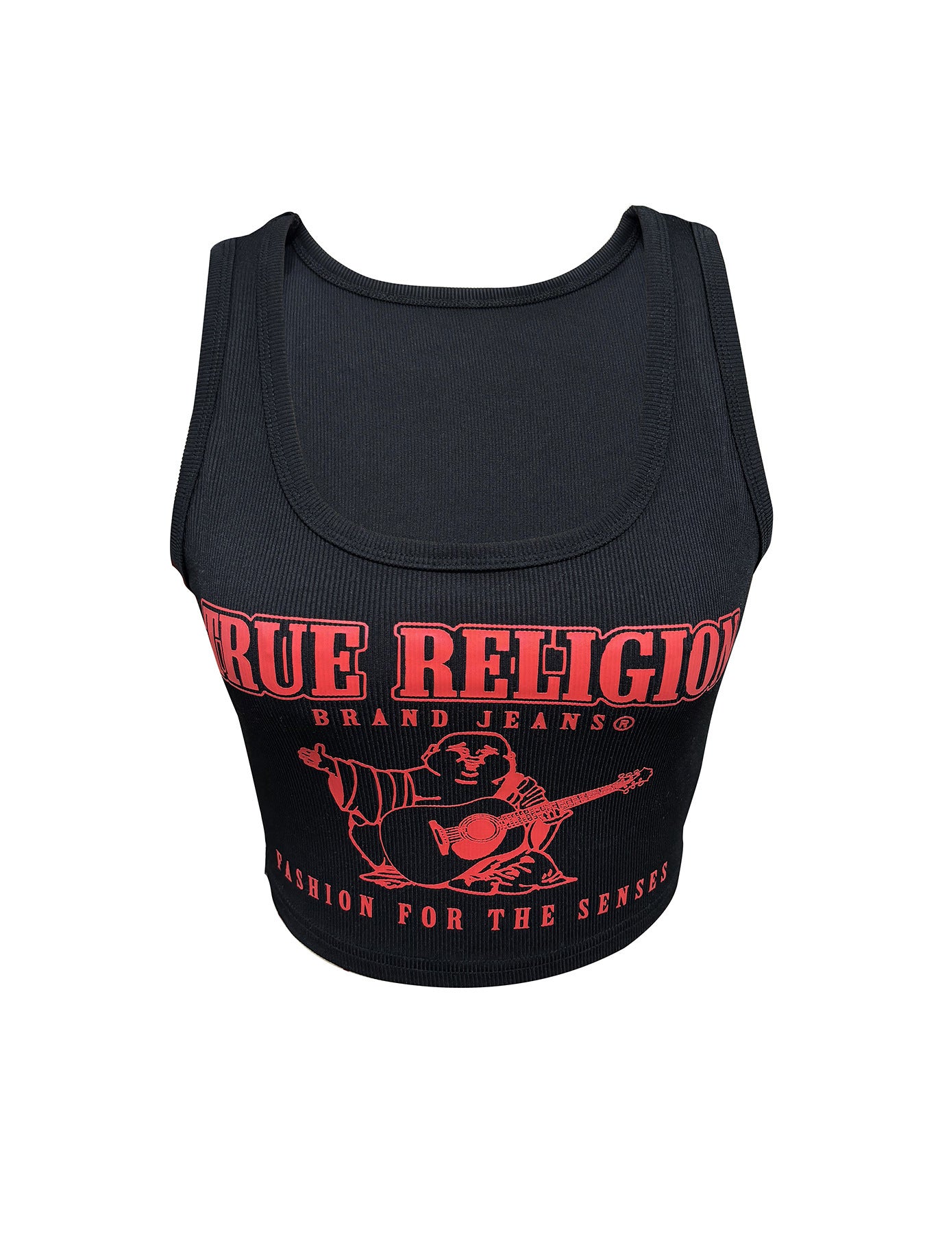 "True Religion" Print Cropped Tank
