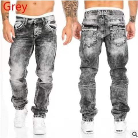 Open Line Straight Leg Slim Fit Jeans