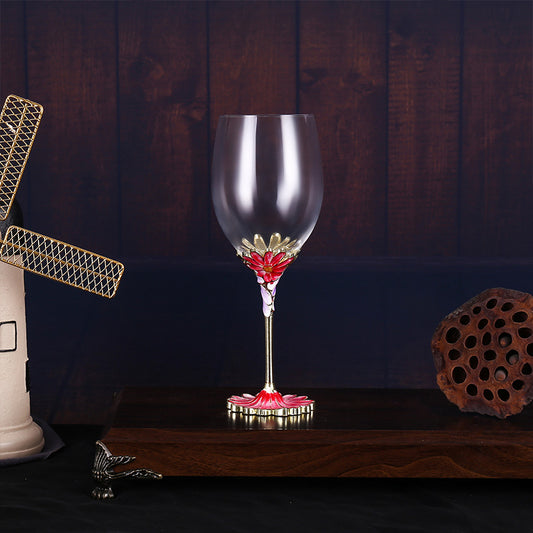 Enamel Red Wine Glass