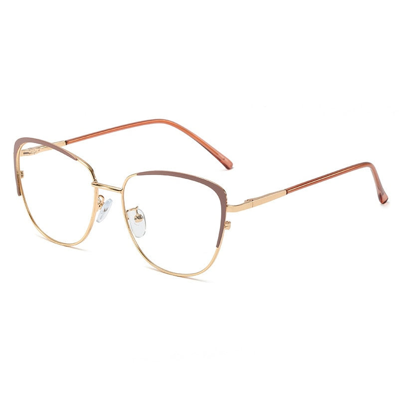 Retro Anti-blue light Metal Glasses