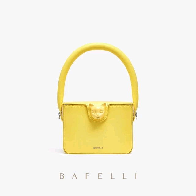 BAFELLI Light Leather Box Handbag