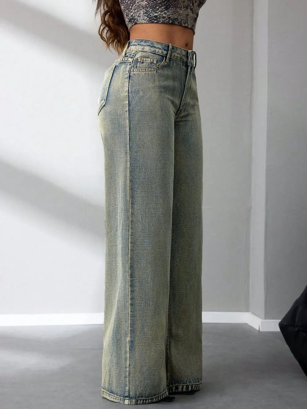 High Waist Wide Leg Jeans