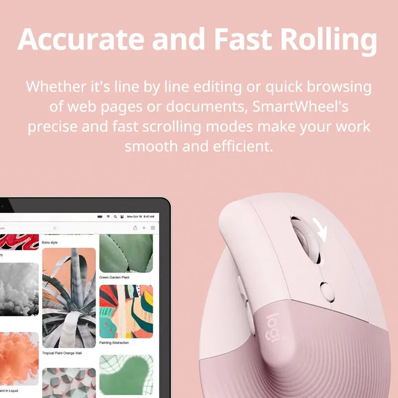 Logitech Wireless Bluetooth Softtone Ergonomic Business Office Mouse