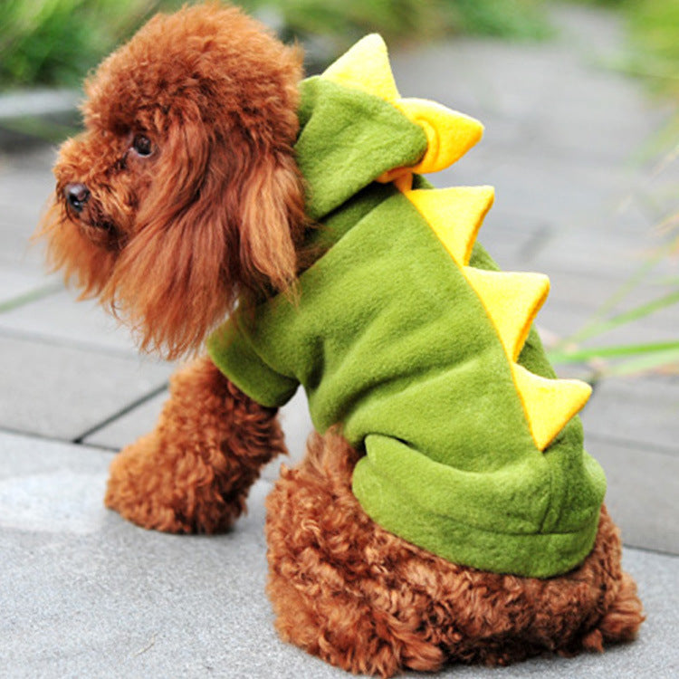 Dinosaur Shaped Dog Halloween Costume