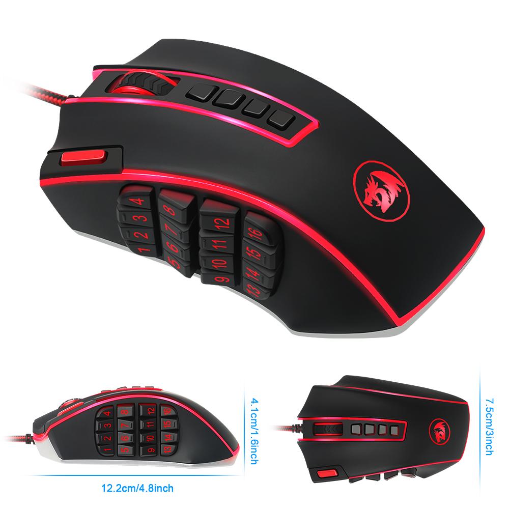 Redragon USB 16400 DPI 24 Button Wired Gaming Mouse
