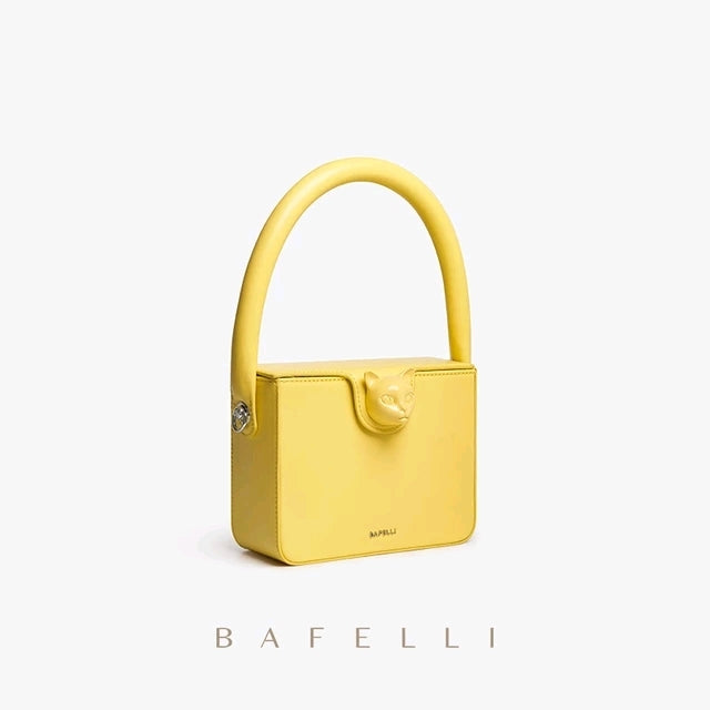 BAFELLI Light Leather Box Handbag