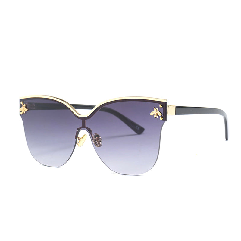 ROYAL GIRL Oversize Rimless Sunglasses UV400