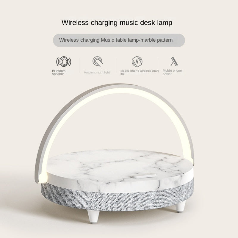 Wireless Charging Bluetooth Speaker Desk Lamp
