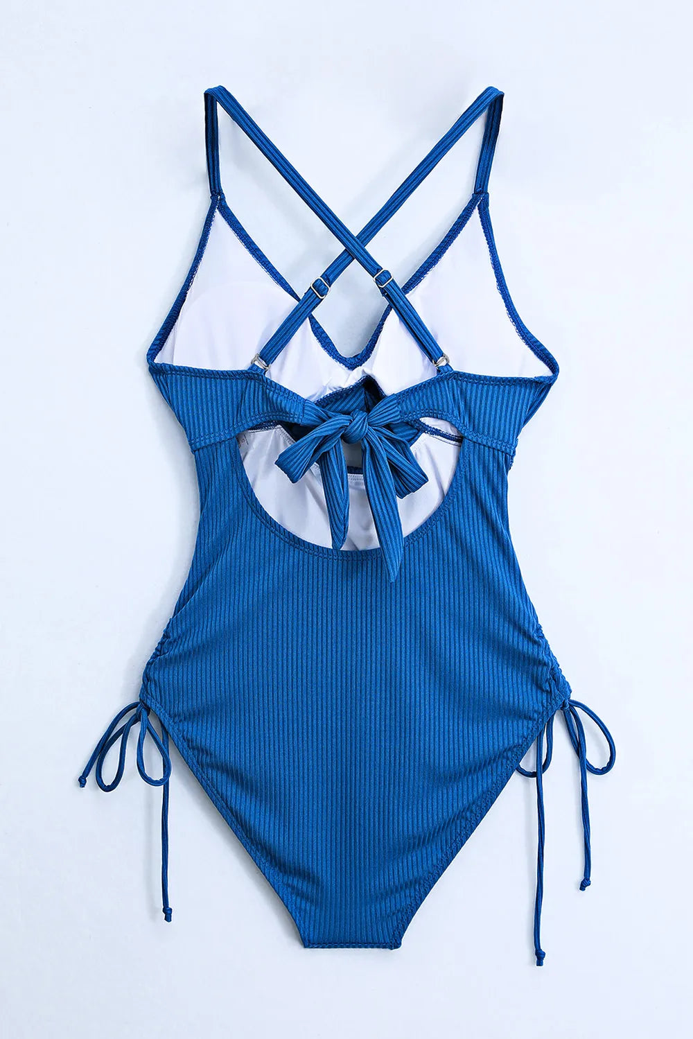 Cutout V-Neck Spaghetti Strap One-Piece Swimsuit