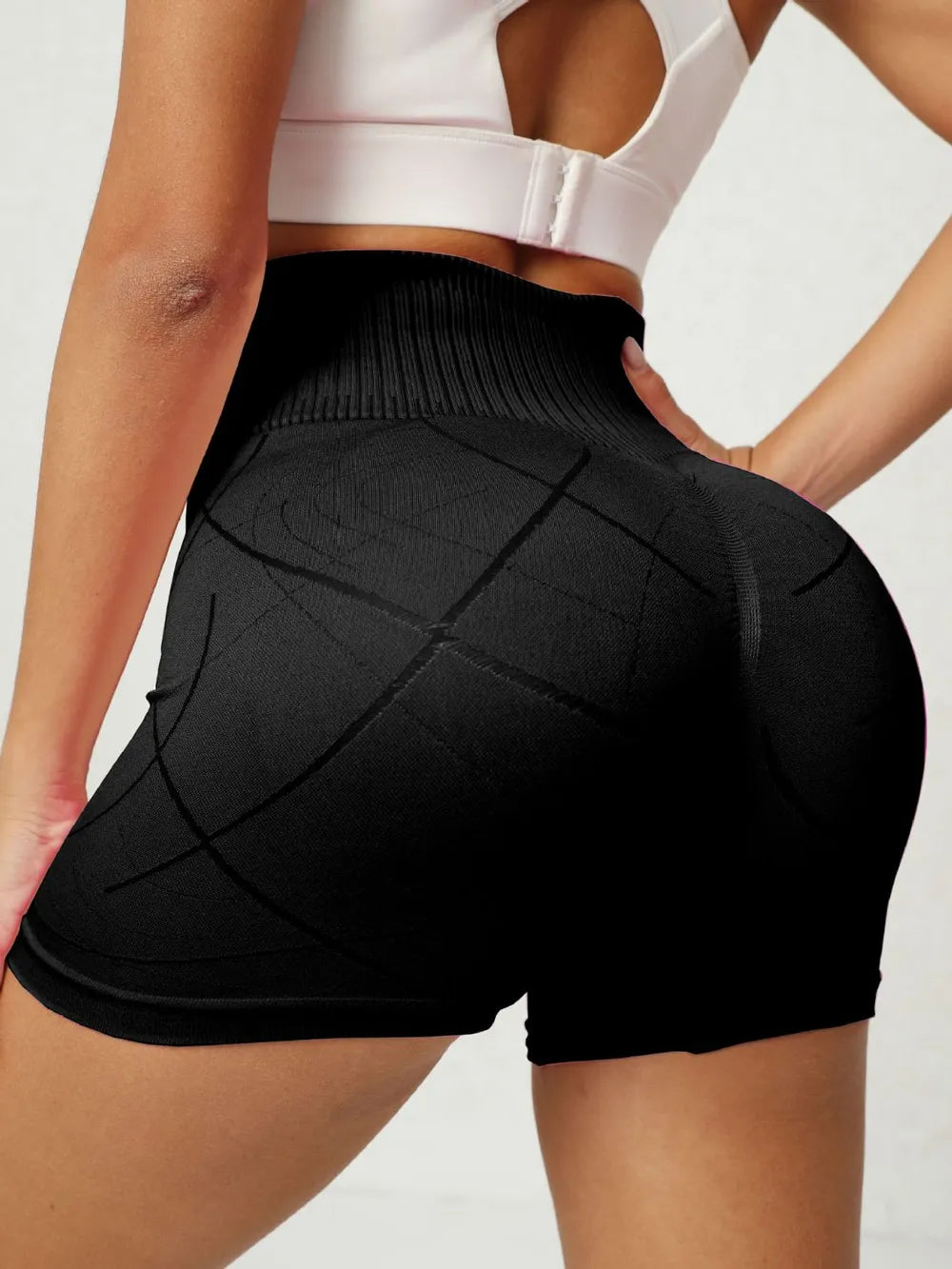 High Waist Active Spandex Shorts