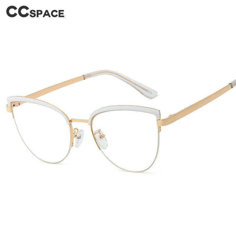Vintage Cat Eye Anti-blue Light Metal Glasses